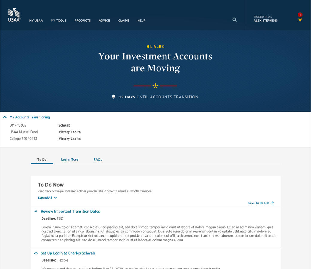 and developed a main hub for the experience