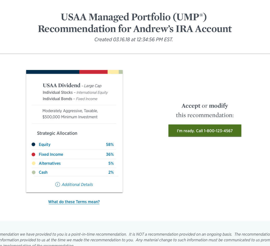 Investment advisor assistant FinTech